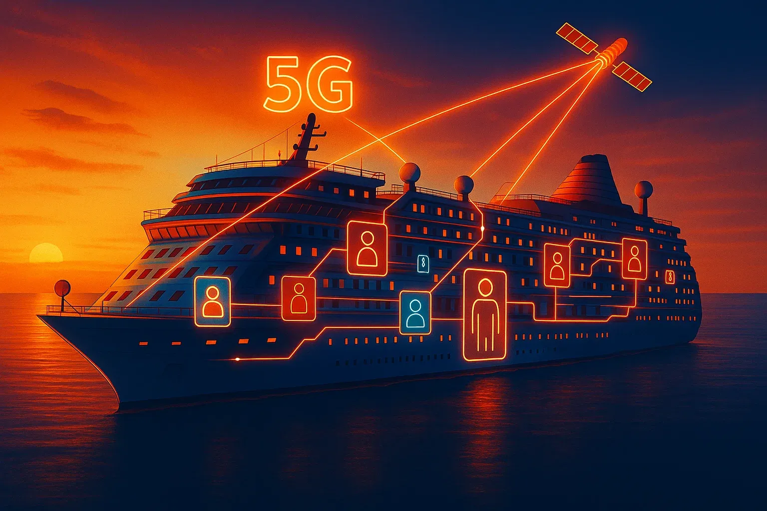 5G Private Network for Cruise Ships